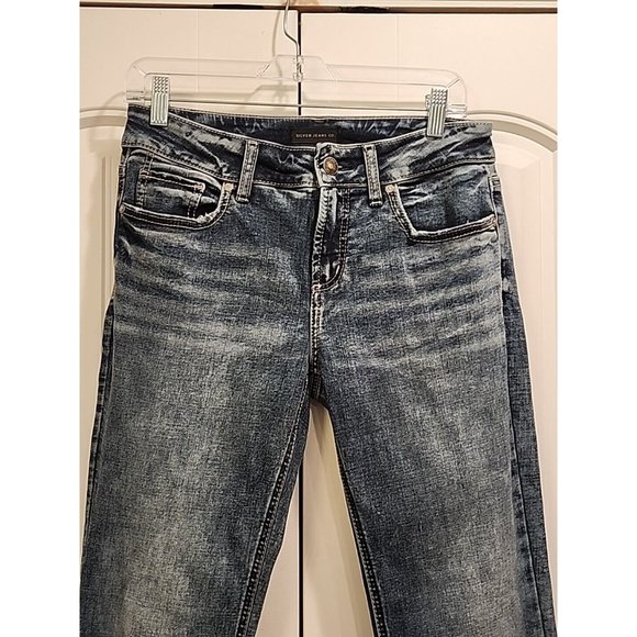 Silver Jeans Suki Women's Jeans Size 29x31 Slim Boot Cut Blue Denim Stretch - Picture 7 of 14